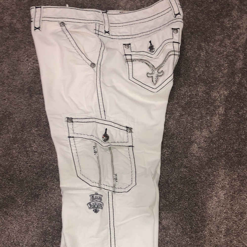 Rock Revival White Capris 31